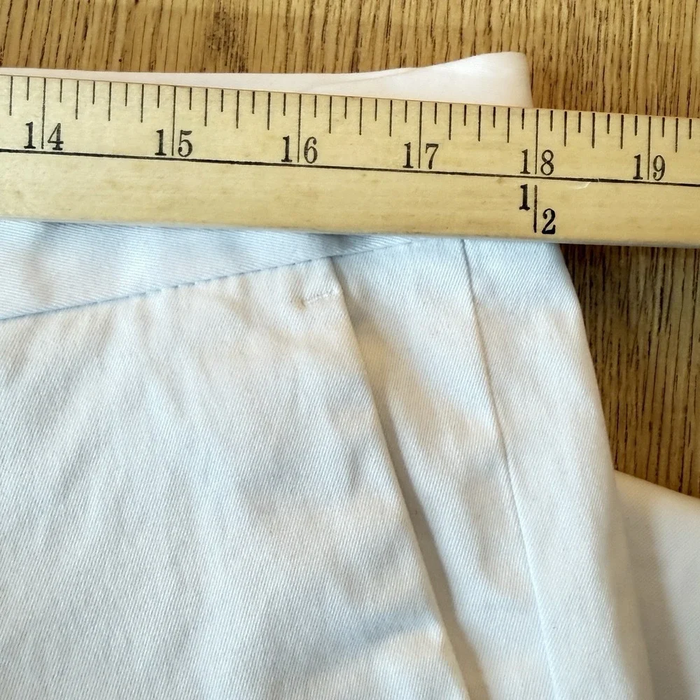 Banana Republic Aiden Slim Fit Chino Pant White Stretch Men Tag 35x32 Real 36x31